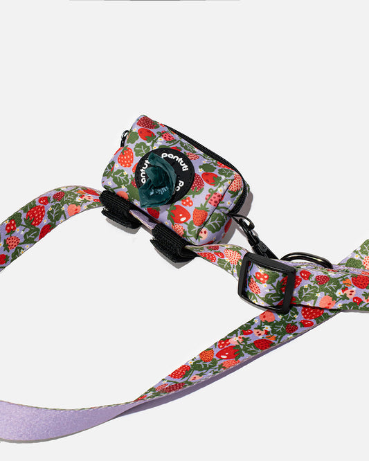 Kotbeutelhalter für Hunde mit Erdbeer-Muster BERRY