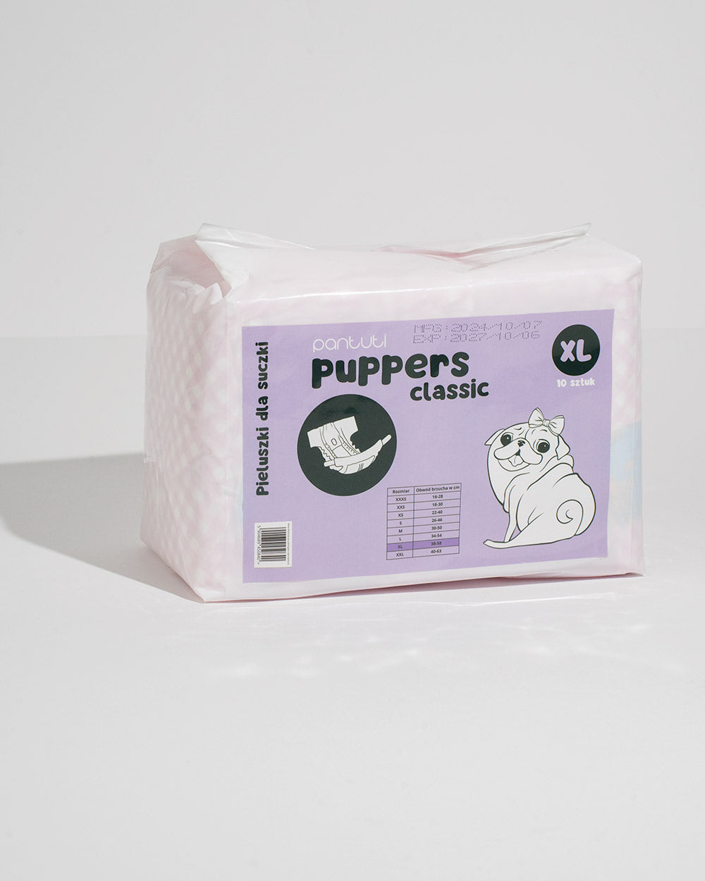 Saugfähige Hundewindeln für Hündinnen PUPPERS CLASSIC