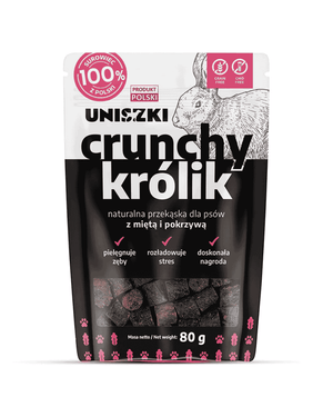 Hundesnack Crunchy Hase mit Minze und Brennnessel UNISZKI 80g