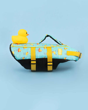 Niedliche Hundeschwimmweste mit Gummiente DOGGY DUCK