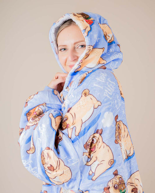 Bluza koc kocobluza w mopsy PUGY