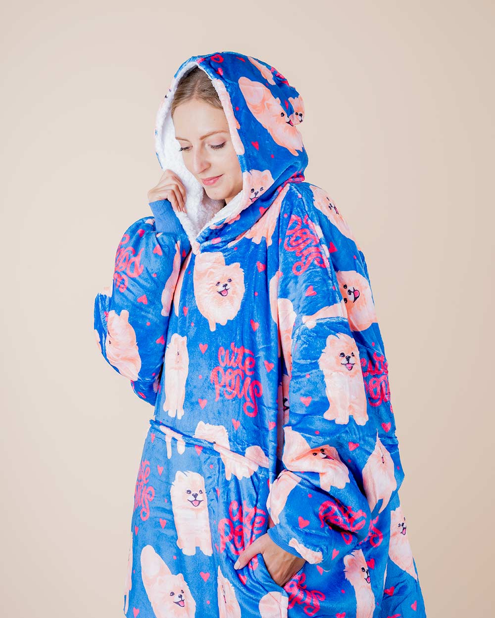 Bluza koc kocobluza w pomeraniany POMEK