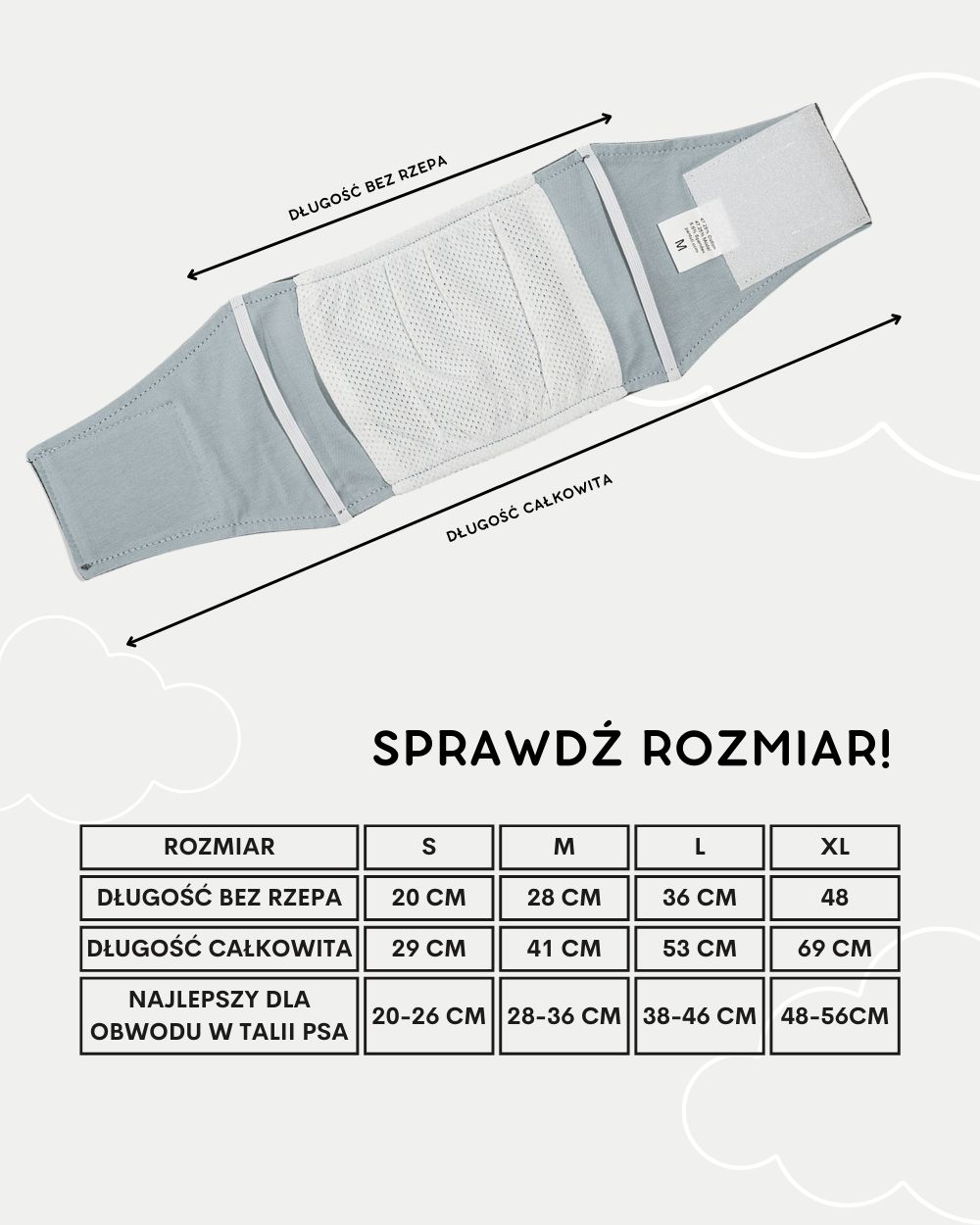 Regulowane majtki dla psa samca TITO