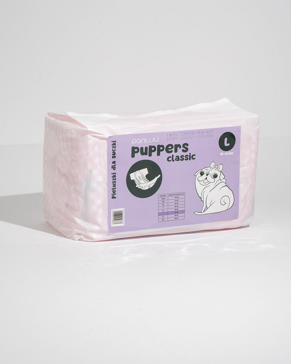 Saugfähige Hundewindeln für Hündinnen PUPPERS CLASSIC