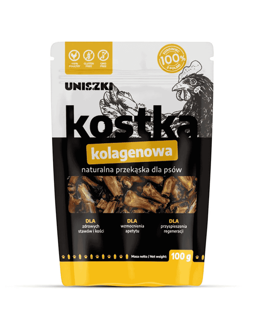 Przysmak dla psa kostka kolagenowa UNISZKI 100g