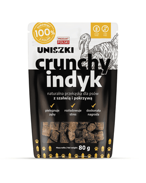 Hundesnack knusprig Pute mit Salbei und Brennnessel UNISZKI 80g